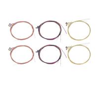 SAFIGLE 6sets Steel String Set for Acoustic Guitars Included Metal Strings for Parties Performance and Beginners Replacement Kit