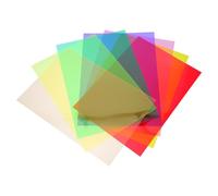 SAFIGLE 7 Sheets Dyslexia Colored Overlays Reading Strips for Visual Stress Relief, PVC Material 42x29.7cm, Eye Tracking Aid for Students During Book Reading and Homework