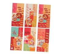 SAFIGLE 72pcs Lunar Year Red Packet Envelopes Horse Design with God of Wealth for Cash Traditional Chinese Hong Bao for Spring Festival Vietnamese Lucky Money Packets with Spacious