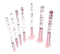 SAFIGLE 7Pcs Handle Travel Makeup Brush Portable Eye Makeup Tools for Blending and Applying Eyeshadow Durable and Comfortable