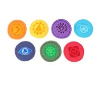 SAFIGLE 7pcs Singing Bowl Pads Cushions Portable Handmade Meditation Mats Buddhist Supplies for Buddha Hall Art Craft Nativity Decor