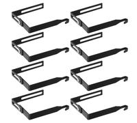 SAFIGLE 8pcs Adjustable Metal Cubicle Hanger for Office with Space Saving Design, Fits Partition Walls from 1 7/20 to 3 1/2 Inches Thick, Strong Over Door Hook Suitable for Workspace