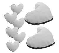 SAFIGLE 8pcs Canvas Pencil Case Zipper Heat Transfer Bag for Travel Cosmetics Girl Makeup Bag