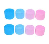 SAFIGLE 8pcs Crepe Paper Streamers Kit for Shower Gender Reveal Birthday Party Decorations Pastel Pink and Blue Hanging Ribbon Flexible Crepe Material for Backdrops and Festive Events