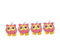 SAFIGLE 8pcs Cute Owl Shape Keychain Kawaii Luggage Pendant Key Ring Decor Cartoon Animal Charm Creative Hanging Decor Random Color