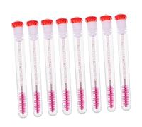 SAFIGLE 8pcs DIY Lash Wand Tubes Set Mascara Wand Eyelash Empty Diamond Tubes Lash Brow Comb Eyelash Comb