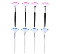 SAFIGLE 8Pcs Fan Shaped Makeup Brush for Facial Masks Soft and Skin Friendly Cosmetic Applicators for Smooth Application Easy to Clean for Hard to Reach Areas