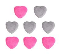 SAFIGLE 8pcs Heart Shape Makeup Loose Powder Puff with Strap Soft Cosmetic Applicators for Face Makeup for Daily Use Blending and Setting Powder