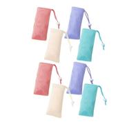 SAFIGLE 8pcs Mesh Soap Savers for Bar Soap Exfoliating Net Shower Holder Mesh Foaming Bag for Bath and Shower Use