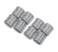 SAFIGLE 8Pcs Metal Shelf Connector Nuts 22Mm Thread Diameter 22Mm Length 1.5Mm Pitch Double-Ended Threaded Rack Fasteners for DIY Storage, Office Shelf Assembly, Wire Rack Support