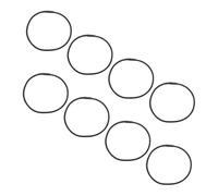 SAFIGLE 8pcs Mic Shockproof Mount Soft Elastic Band Shock-proof Elastic Bands Mic Anti-vibration Rubber Ring Microphone Shock Mount Rubber Condenser Black