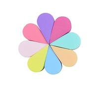SAFIGLE 8Pcs Petal Shaped Facial Cleaning Sponge Soft and Makeup Applicators for All Skin Types Gentle Exfoliation and Makeup Removal Mixed Colors
