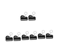 SAFIGLE 8pcs Piano Keychain Mini Piano Keyboard Keyring Instrument Bag Hanging Pendant Charm Adorable Keychain for Portable Use