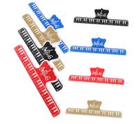SAFIGLE 8pcs Piano Music Folder Page Holder Music Book Clips Strong Clamps for Musicians Composers and Lectures