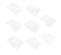 SAFIGLE 8Pcs Plastic Wall Stencils Letters Numbers Symbols for Painting DIY Crafts Home Decor Reusable Tough Templates for Spray Painting Signs and Furniture Art Projects