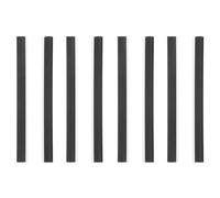 SAFIGLE 8pcs Rubber Dustpan Lip Replacement 26cm Soft Black Edge Strips for Dustpan Repair Accessories Easy to Install for Cleaning Home