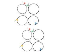 SAFIGLE 8pcs Ukulele Strings a e c Nylon Strings Enhanced Tone and Volume Black for Adults Beginners