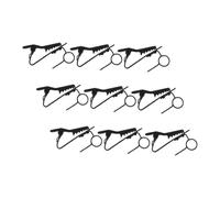SAFIGLE 9pcs Lavaliere Mic Clip Adjustable Metal Iron Clips Mounts for Shirts Jackets Essential for Content Creators Vloggers Wedding Hosts