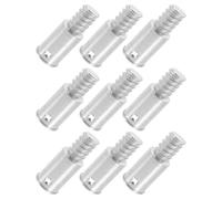 SAFIGLE 9pcs Metal Threaded Connector Kit for Broom Handles and Mop Poles American Style Thread Adapter with Metal Construction Suitable for Extension Rods in Home Cleaning