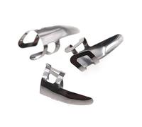 SAFIGLE 9pcs Stainless Steel Forefinger Finger Picks Set, Single Guitar and Bass Nail Plectrums Compatible for Fingerstyle Playing