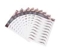 SAFIGLE 9Sheets Hair Like Eyebrow Stickers Imitation Eyebrow Easy Application False Eyebrow Cosmetics Design for