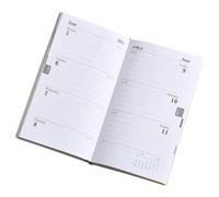 SAFIGLE Academic Planner Pink Leather Cover Daily Use Notepad Management Diary Notebook for Students and Professionals with Monthly Weekly Daily Agendas and Goal Planning