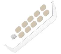 SAFIGLE Acrylic Eyebrow Ruler Transparent Measuring Tool with Built Mapping Line for Symmetrical Brow Design Scale Guide for Home and Salon Makeup