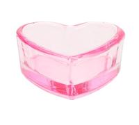 SAFIGLE Acrylic Heart Nail Dappen Dish Smooth Surface for Liquid Storage and Small Item Organization Suitable for Professional and Hobbyist Use