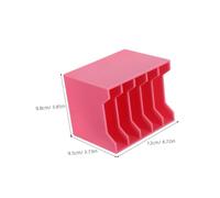 SAFIGLE Acrylic Multi Compartment Phone Organizer Box for Office Desk Classroom Meeting Cell Phone Storage Holder with Individual Slots for Efficient Workspace Management