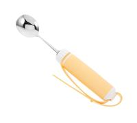 SAFIGLE Adaptive Shaking Spoon with Swivel for Seniors Non Slip Stainless Steel and Silicone Utensil for Weak Hands and Arthritis Left Right Hand Use