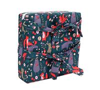 SAFIGLE Adjustable Chair Cushion Pad for Boys and Girls Dark Green Heightening Dining Seat for Boy Girl and Students Easy to Clean Strong Straps for Safe Attachment