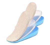 SAFIGLE Adjustable Height Increase Insoles 3 Layers Gel Heel Wedge Cushions for Women Men Self-Adhesive Soft Heel Pads for Loose Shoes and Height Differentiation