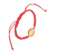 SAFIGLE Adjustable Saint Benedict Bracelet Handmade Woven Religious Red String Wristband for Women Men Stylish Catholic Jewelry Gift
