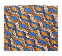 SAFIGLE African Wax Print Fabric Double-Sided 100% Polyester Geometric Pattern Quilting Cloth Sheets 1 Yard for DIY Sewing Patchwork and Craft Projects