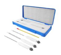 SAFIGLE Alcohol Testing Kit 3pcs Hydrometers with Protective Plastic Case and Foam Liner, Triple Scale Wine Making Tools for Accurate Alcohol Content Measurement 0-100% for Home Brewing