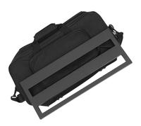 SAFIGLE Aluminum Alloy Portable Guitar Effector Board with Protective Edge Design Space for Power Supply Hollow Structure for Easy Connection with Carrying Bag for Stage Performance