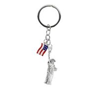 SAFIGLE American Flag Keychains:Statue of Liberty and American Flag Keychain - Metal New York Souvenir Keyring for Independence Day July 4th National Day Women Men Kid Car Pendant Decoration