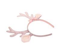 SAFIGLE Animal Ears Headwear Deer Antler Headband Glitter Sequin Reindeer Headpiece for Christmas Birthdays