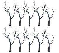 SAFIGLE Artificial Branch Ornaments 10 Pack Faux Leaves Realistic Plastic Antlers for Decor