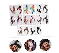 SAFIGLE Artistic Eyeliner Stickers 8 Pairs Temporary Eyeshadow Face Decals for Makeup Enthusiasts Easy to Apply Body Art Stickers
