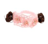 SAFIGLE Baby Girl Flower Headband Princess Tiara Hairband for Newborn Birthday Decorations