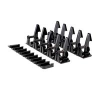 SAFIGLE Baby Protective Lock Drawer Lock 12 Pairs Child Proof Latches Black Abs Spring Material Easy for Adult to Open for Kitchen and Bedroom