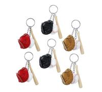 SAFIGLE Baseball Elements Keychain Decorative Softball Pendant Practical Bag Accessory Birthday Present