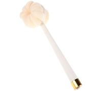 SAFIGLE Bath Brush Double Side Long Handle with Soft Nylon Bristles for Shower Exfoliating and Skin Circulation Improvement with Hanging Cord