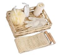 SAFIGLE Bath Scrubber Foot File Foot Set Bath Accessories for Women Men Body Scrubbing Tool Bathing Gloves Supplies Exfoliating Tool Shower Ball Git Basket