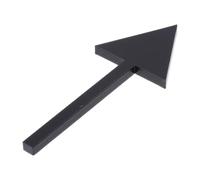SAFIGLE Black Acrylic Arrow Directional Wall Sign 4 Inch Self Stick Professional Wayfinding Marker with High Visibility and Damage Resistant Material for Office, Hotel, Gym, Warehouse