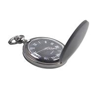 SAFIGLE Black Frosted Quartz Pocket Watch Portable Unisex Watch for Men Women Elegant Design Any Occasion