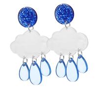 SAFIGLE Bling Earrings for Women Drop Earrings Dangle Raindrop Cloud Acrylic Jewelry