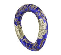 SAFIGLE Blue Silk Buddhist Singing Bowl Pad Cushions for Meditation Music Sound Bowls Mat Protector for Yoga and Mindfulness Practice