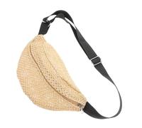 SAFIGLE Boho Straw Crossbody Bag for Women Mini Sling Bag Shoulder Strap Summer Essential for Outings Fashionable Korean Design Breathable Material Compact and Chic